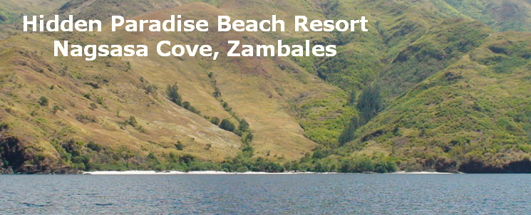 Hidden Paradise Beach Resort
Nagsasa Cove, Zambales